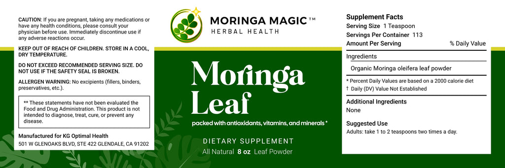 Moringa Powder 8oz